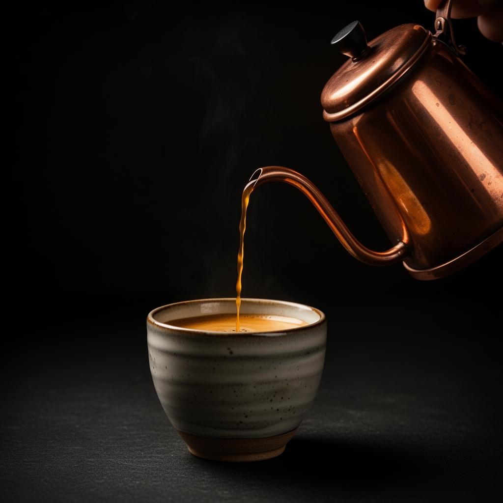 Colombian coffee being poured