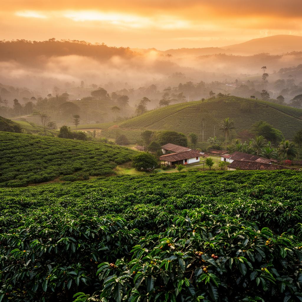 Colombian coffee plantation