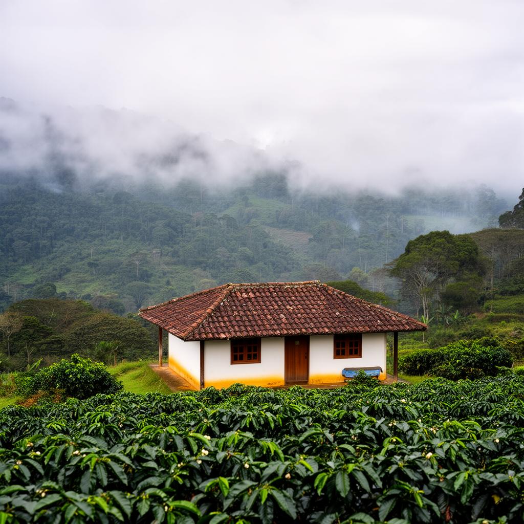 Colombian coffee farm